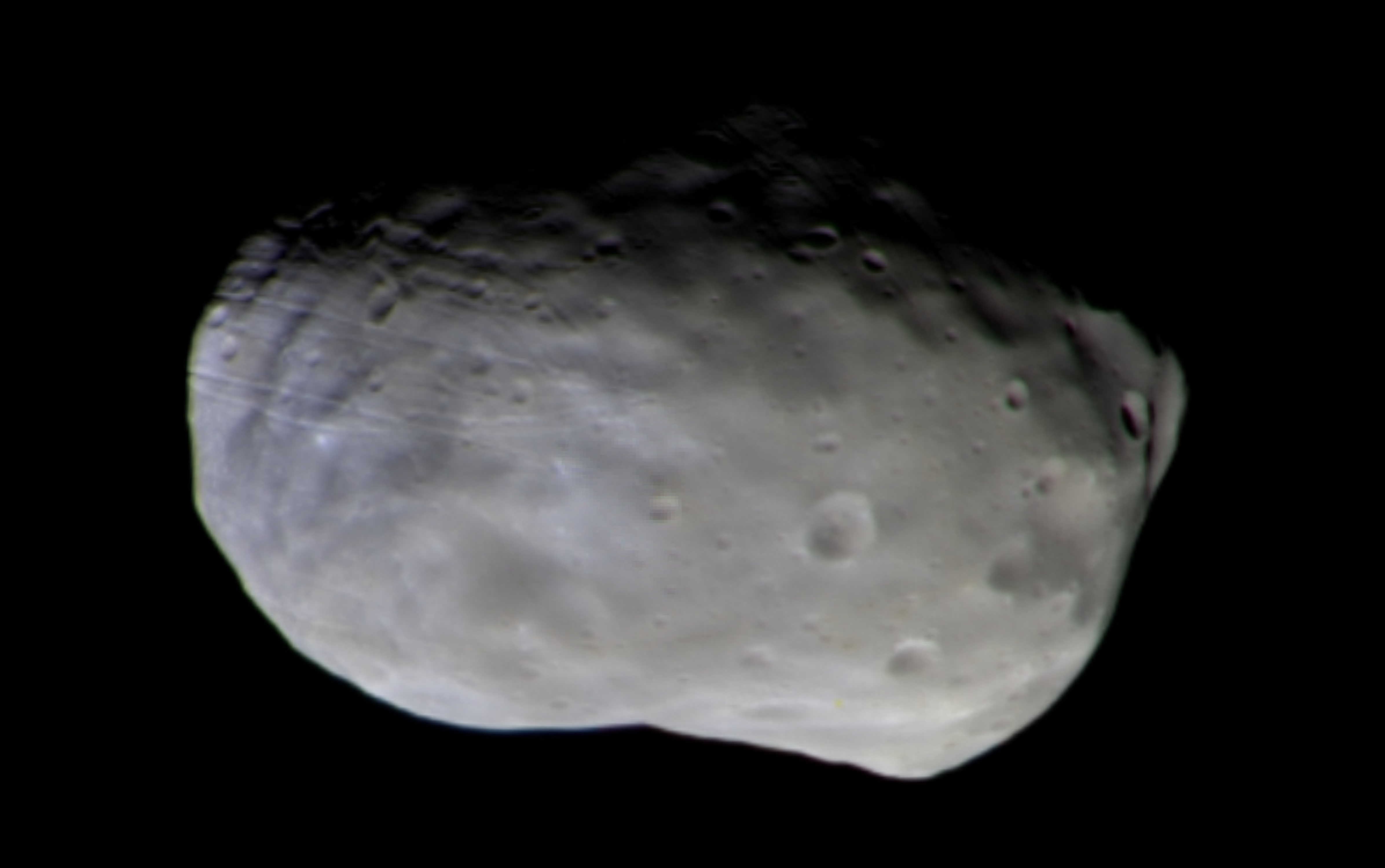 European Probe Snaps Color Photos of Martian Moon Phobos